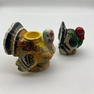 Vintage&Collectibles Serving Napco Japan C 5988 Turkey CandleholderTurkey Salt